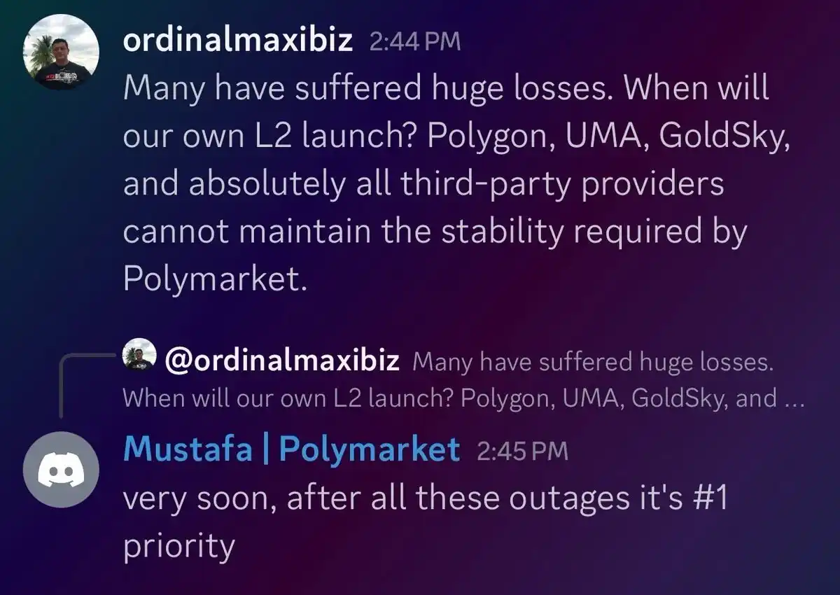 Polymarket, лидер на рынке прогнозов, объявил, что построит собственный L2, козырная карта Polygon исчезла?